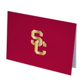USC Trojans Cardinal SC Interlock Set of 10 Notecards